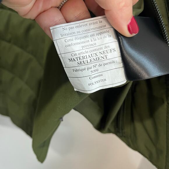 Lululemon Another Mile Jacket Landscape Green Size 8 Hooded Puffer Active Runner - Picture 4 of 10